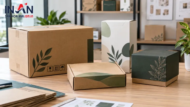 In Hộp Carton Theo Yêu Cầu, In Logo Đóng Gói | Tân Hoa Mai