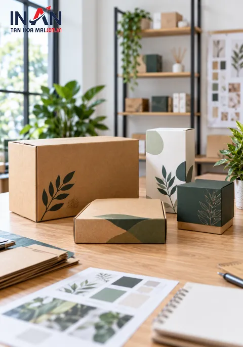 Mẫu in hộp carton theo yêu cầu tại Tân Hoa Mai