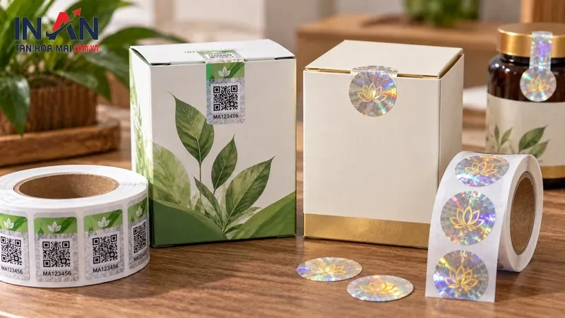 Vị trí dán QR và hologram