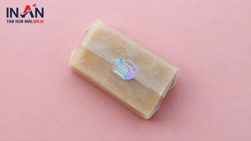 Tem hologram trên hộp xà phòng