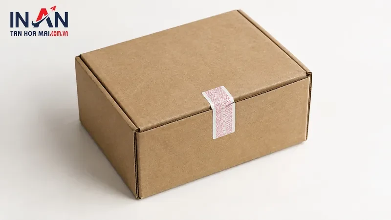 Tem vỡ chống bóc trên hộp carton