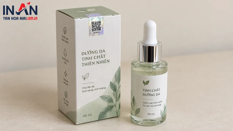 Minh họa QR dùng chung, QR unique và serial trên tem xác thực