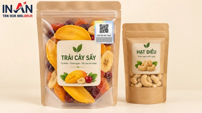 Mẫu túi sản phẩm dùng minh họa giải pháp chống giả