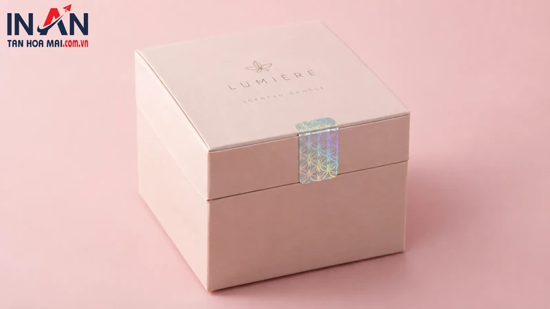 Tem hologram trên hộp nến thơm