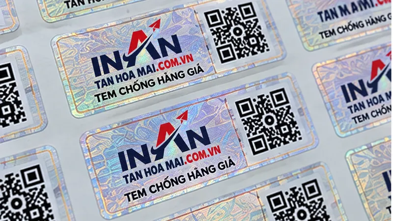 In tem chống hàng giả mỹ phẩm cho chai, hũ, hộp | Tân Hoa Mai