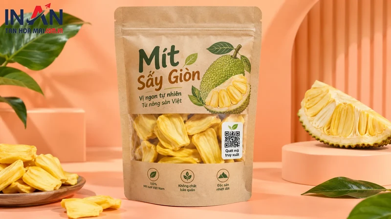 Mẫu túi mít sấy dùng minh họa giải pháp chống giả