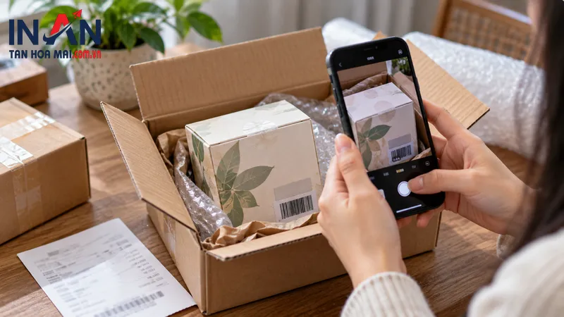 Checklist kiểm tra hàng khi nhận đơn Kiểm tra bao bì và mã sản phẩm khi nhận đơn hàng online