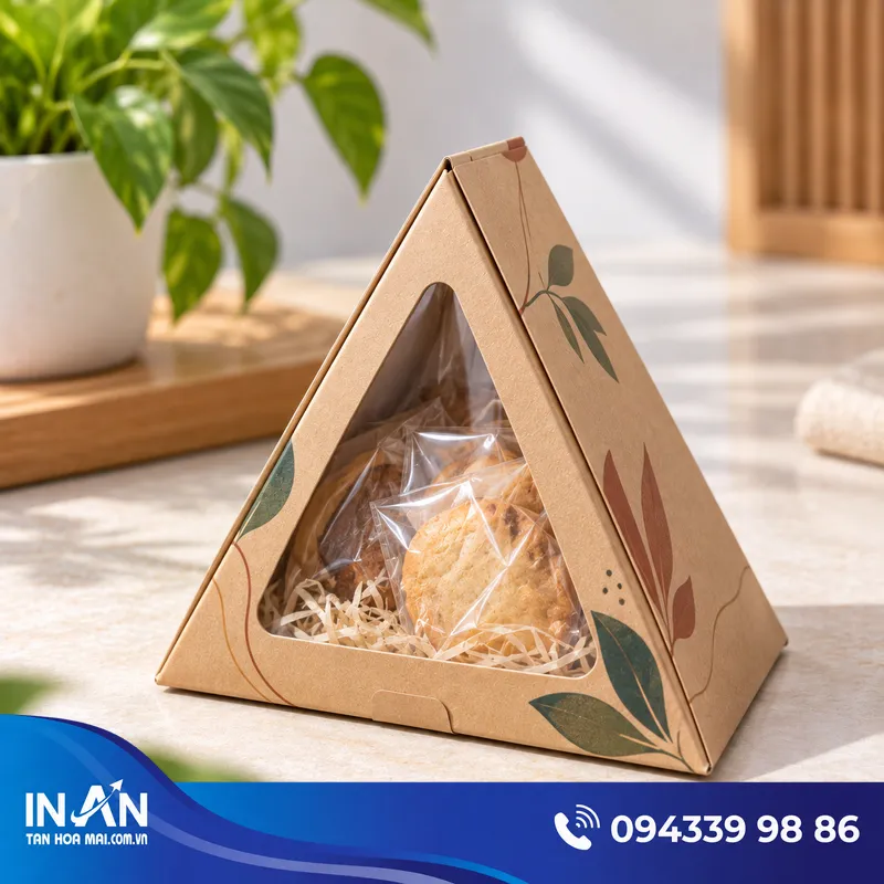 12+ Mẫu Hộp Giấy Tam Giác | Nhận In Theo Yêu Cầu