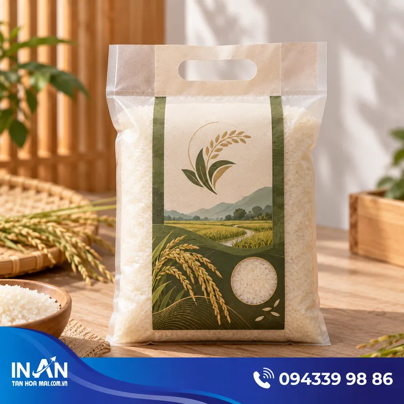 15+ Mẫu Tem Gạo, Gạo Lứt | Nhận In Theo Yêu Cầu