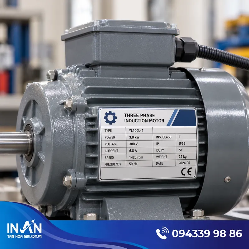 15+ Mẫu Tem Nhãn Máy Móc, Thiết Bị | Nhận In