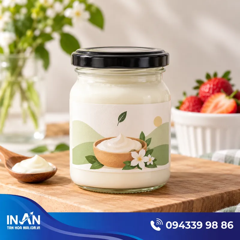 19+ Mẫu Tem Sữa Chua Đẹp | Nhận In Theo Yêu Cầu