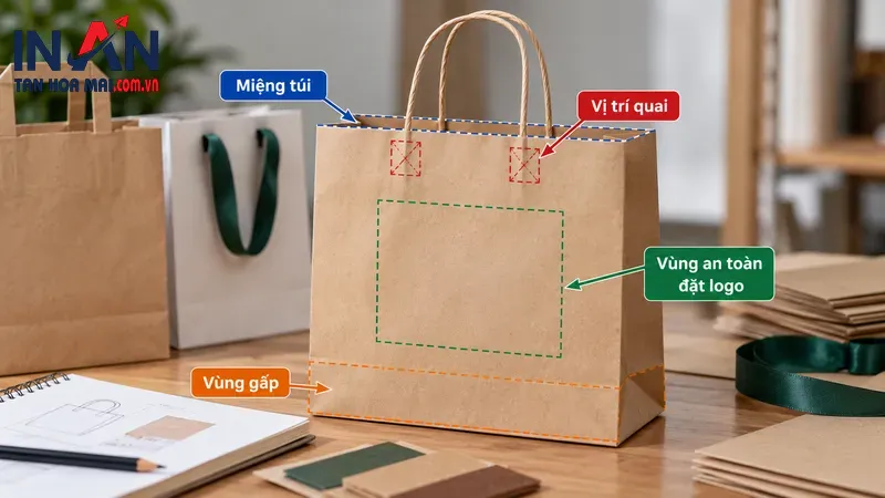 Cầm thử túi giấy có quai để kiểm tra cách sử dụng Cầm thử túi giấy có quai để kiểm tra cách sử dụng