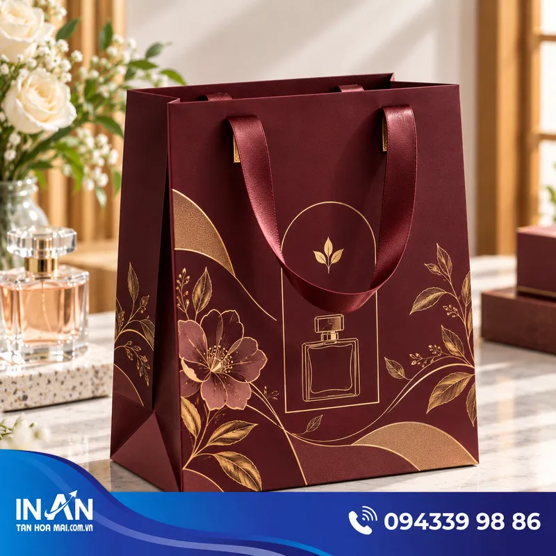15+ Mẫu Túi Giấy Đựng Nước Hoa | Nhận In Logo