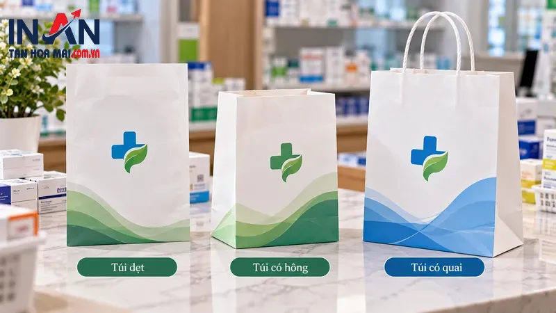Các kiểu túi giấy đựng thuốc và dược phẩm Các kiểu túi giấy đựng thuốc và dược phẩm