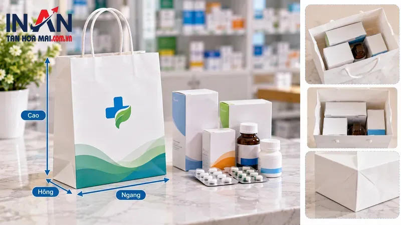 Cách xếp hộp thuốc trong túi giấy nhà thuốc Cách xếp hộp thuốc trong túi giấy nhà thuốc