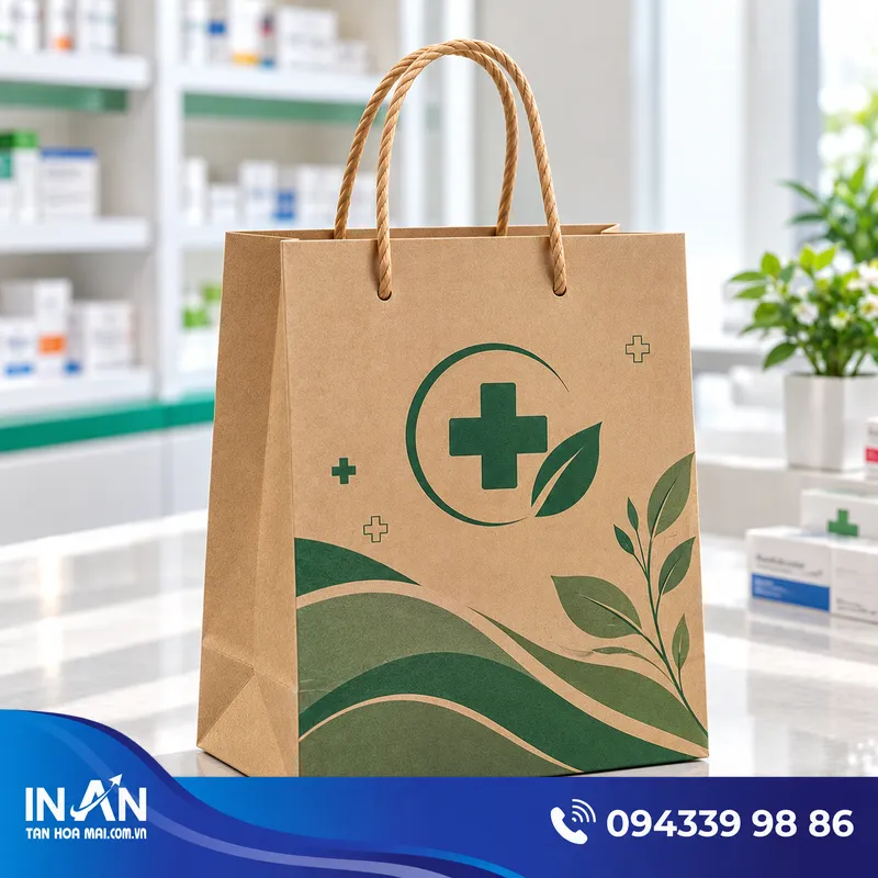 15+ Mẫu Túi Giấy Đựng Thuốc | Nhận In Logo