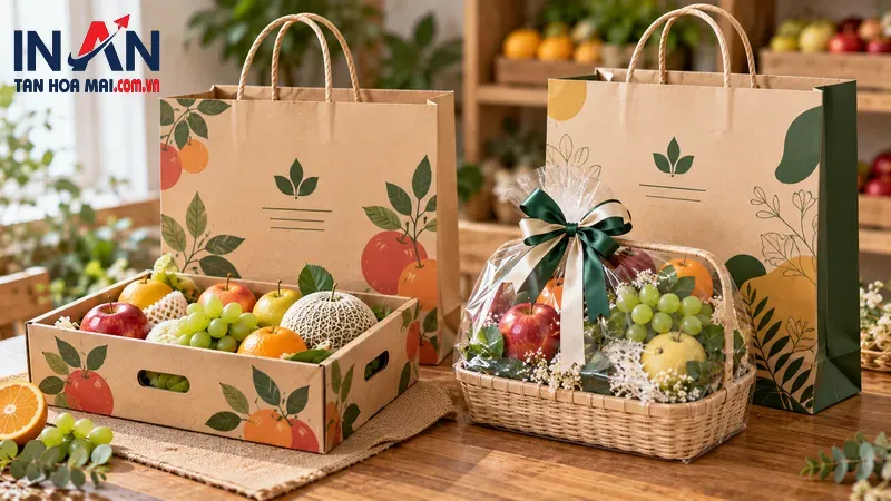Cách xếp trái cây trong hộp và túi giấy Cách xếp trái cây trong hộp và túi giấy