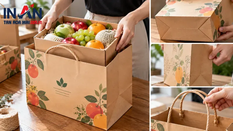 Kiểm tra độ vừa vặn của túi đựng trái cây Kiểm tra độ vừa vặn của túi đựng trái cây